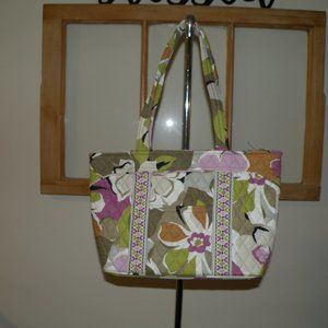 Vera Bradley Portobello Road Bag with mini ID case with zipper